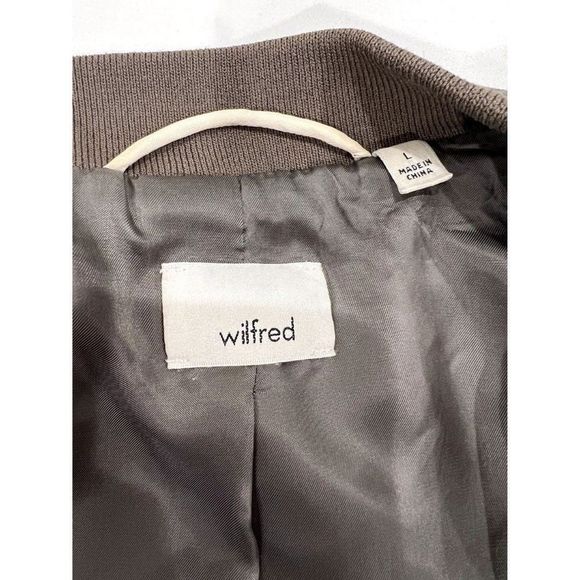 Aritzia Bomber Jacket in Dark Brown - Picture 5 of 6